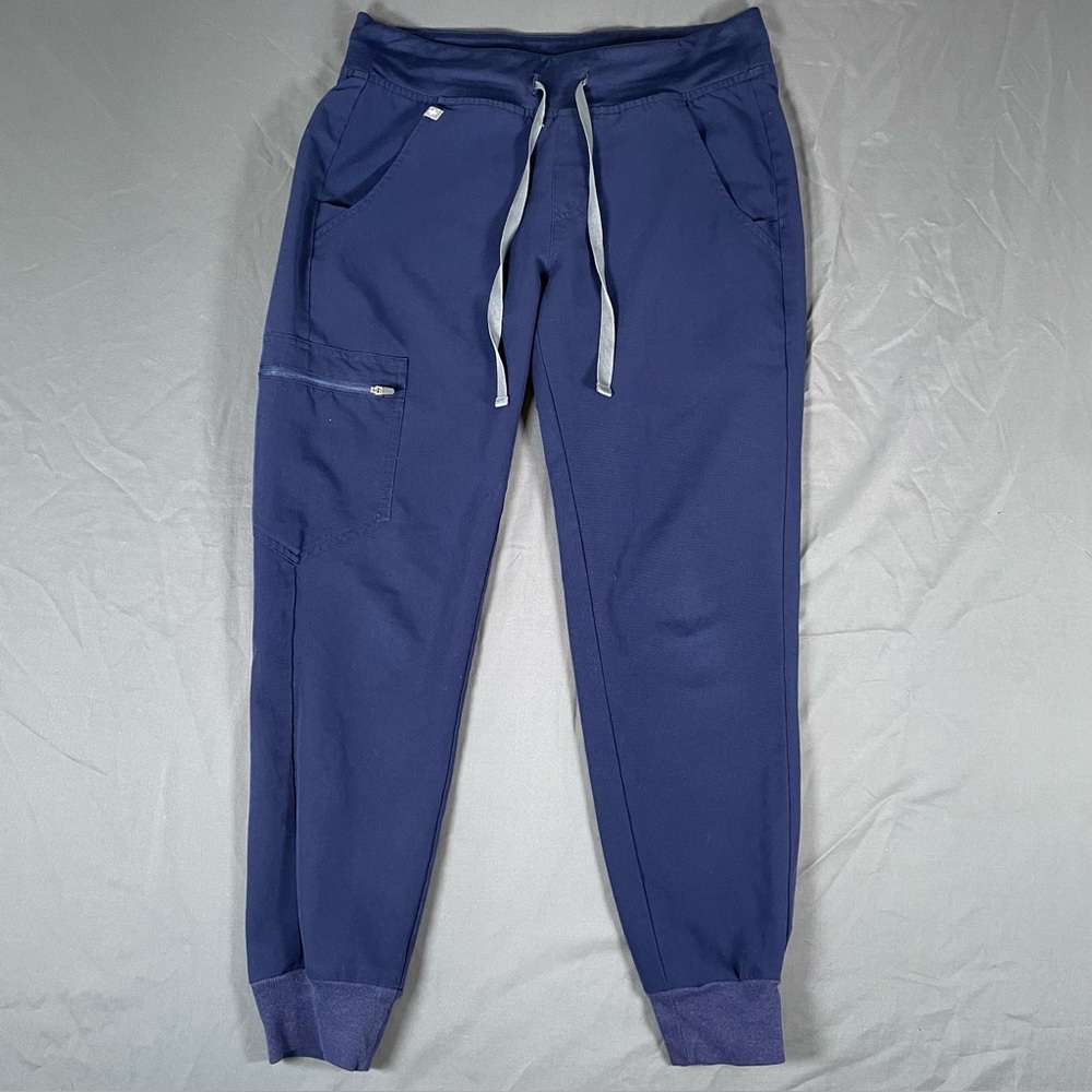 Figs Scrub Pants Size XS Women's Navy Blue Stretch Medical Utility Work Nurse